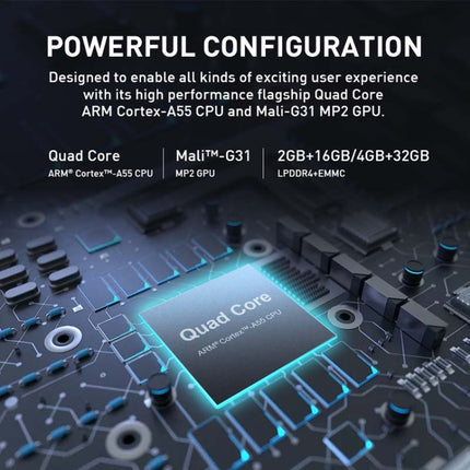 Miniproyector inteligente P11 854x480 DLP con control remoto por infrarrojos, Android 9.0, 2 GB + 16 GB, compatible con WiFi 2,4 G/5 G, Bluetooth, tarjeta TF