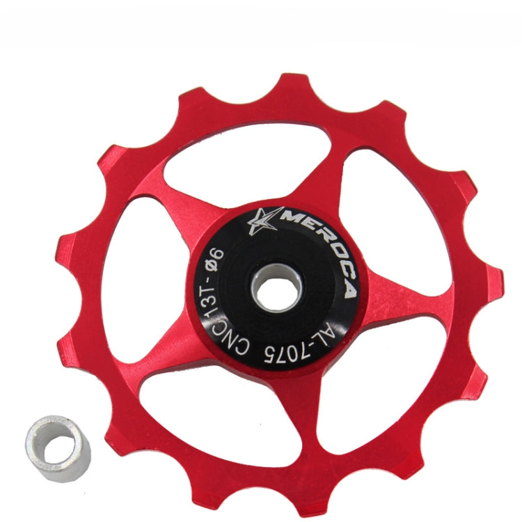 MEROCA Metal Bearings Mountain Bike Road Bike Rear Derailleur Guide Wheel 11T/13T Guide Wheel, 11T Black, 13T Black, 11T Red, 13T Red, 11T Blue, 13T Blue, 11T Purple, 13T Purple, 11T Silver, 13T Silver, 11T Electroplating Colorful����������������������...