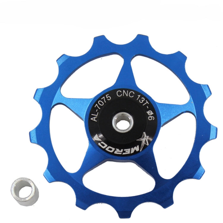 MEROCA Metal Bearings Mountain Bike Road Bike Rear Derailleur Guide Wheel 11T/13T Guide Wheel, 11T Black, 13T Black, 11T Red, 13T Red, 11T Blue, 13T Blue, 11T Purple, 13T Purple, 11T Silver, 13T Silver, 11T Electroplating Colorful����������������������...