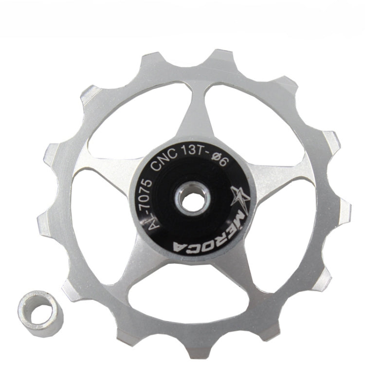 MEROCA Metal Bearings Mountain Bike Road Bike Rear Derailleur Guide Wheel 11T/13T Guide Wheel, 11T Black, 13T Black, 11T Red, 13T Red, 11T Blue, 13T Blue, 11T Purple, 13T Purple, 11T Silver, 13T Silver, 11T Electroplating Colorful����������������������...
