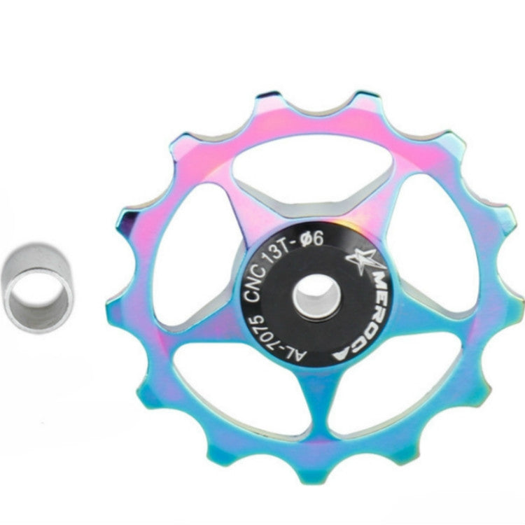 MEROCA Metal Bearings Mountain Bike Road Bike Rear Derailleur Guide Wheel 11T/13T Guide Wheel, 11T Black, 13T Black, 11T Red, 13T Red, 11T Blue, 13T Blue, 11T Purple, 13T Purple, 11T Silver, 13T Silver, 11T Electroplating Colorful����������������������...