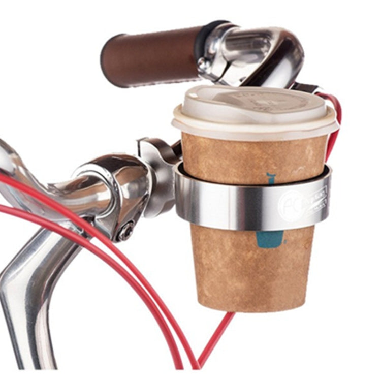 Cycling Bicycle Coffee Cup Holder Milk Tea Cup Holder Aluminum Alloy Bottle Holder, Yellow, Red, Blue, Black, Silver