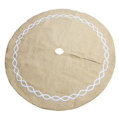 Christmas Decorations Jute Cloth Tree Skirt Tree Bottom Decoration Christmas Tree Apron
