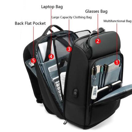 Business Travel Bag PVC Waterproof Backpack