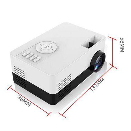 S261/J16 Home Mini HD 1080P Portable LED Projector, Support TF Card / AV / U Disk