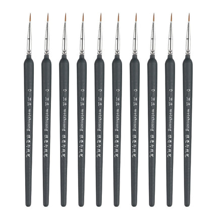 WeiZhuang Hook Line Pen Painting Hand-painted Watercolor Wolf Mint Hook Line Pen Painting Stroke Thin Line Brush, 10 PCS 00000 Dark Blue, 10 PCS 000 Dark Blue, 10 PCS 00 Dark Blue, 10 PCS 0 Dark Blue, 10 PCS 1 Dark Blue, 10 PCS 2 Dark Blue             ...