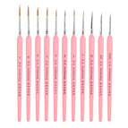 11 PCS Full Sets Pink