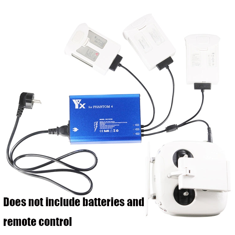 For DJI Phantom 4 Pro Advanced+ Charger  4 in 1 Hub Intelligent Battery Controller Charger, EU Plug, UK Plug, AU Plug