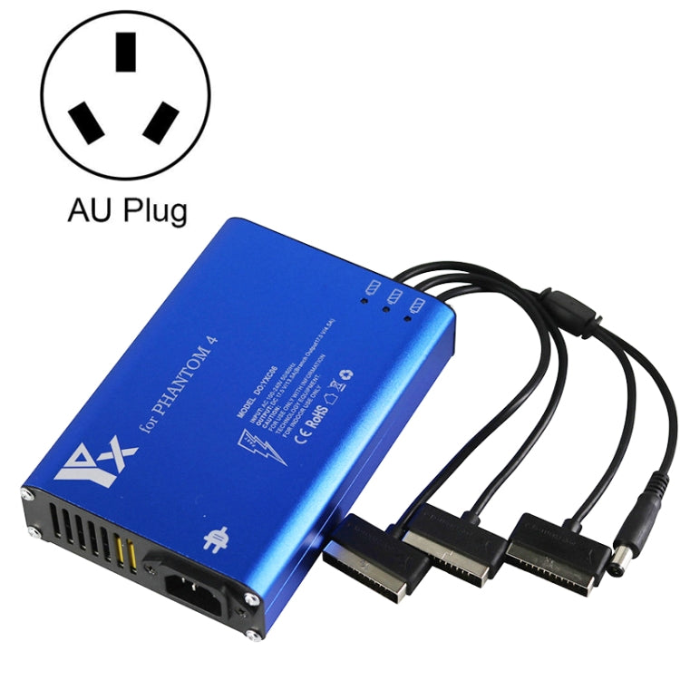 For DJI Phantom 4 Pro Advanced+ Charger  4 in 1 Hub Intelligent Battery Controller Charger, EU Plug, UK Plug, AU Plug