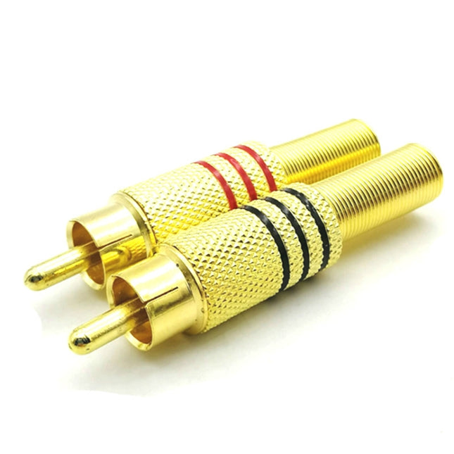 30 PCS RCA Lotus Head AV Audio and Video Plug Plum Blossom Plug Lotus Head RCA Head, 30pcs