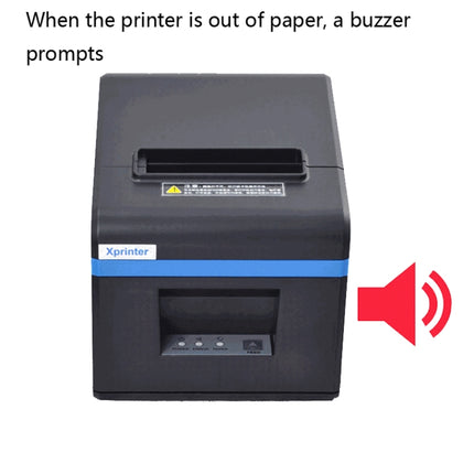 Xprinter XP-N160II Thermal Ticket Printing Machine Bluetooth Receipt Printer, EU Plug