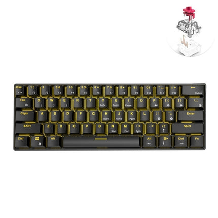 RK61 61 Keys Bluetooth / Wireless Dual Modes Tablet Mobile Gaming Mechanical Keyboard, Cable Length: 1.5m, Green Shaft, Tea Shaft, Red Shaft
