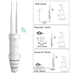 WAVLINK AC600 AP 2.4G/5G Dual Frequency Outdoor High Power Repeater, EU Plug, US Plug, AU Plug, UK Plug