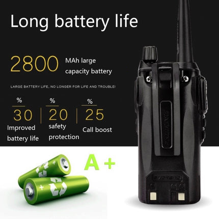 Baofeng UV-8D 8W High-power Dual-transmit Button Multifunctional Walkie-talkie, AU Plug, EU Plug, US Plug, UK Plug