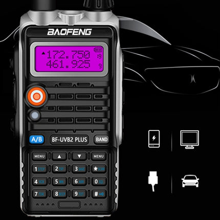 Mini walkie-talkie FM de alta potencia Baofeng BF-B2Plus para exteriores, 50 km, enchufe australiano, enchufe europeo, enchufe estadounidense, enchufe británico