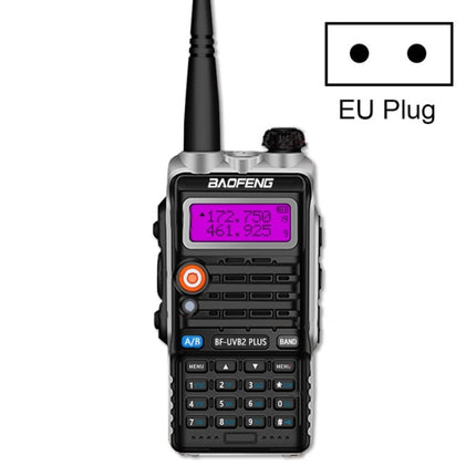 Mini walkie-talkie FM de alta potencia Baofeng BF-B2Plus para exteriores, 50 km, enchufe australiano, enchufe europeo, enchufe estadounidense, enchufe británico