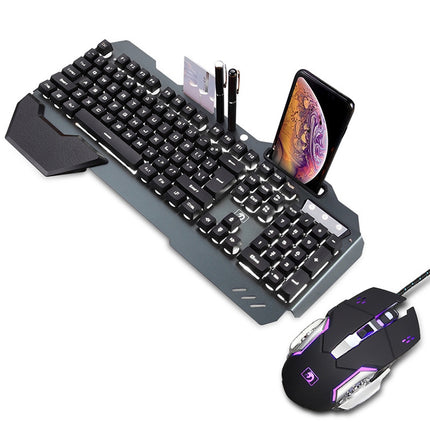 618 Internet Cafe Game Manipulator Keyboard and Mouse Set, Cable Length: 1.6m
