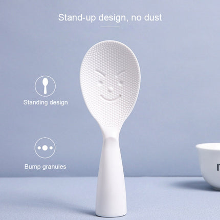 Creative Smile Face Rice Spoon Vertical Type Food Grade Kitchen Rice Cooker Spoon