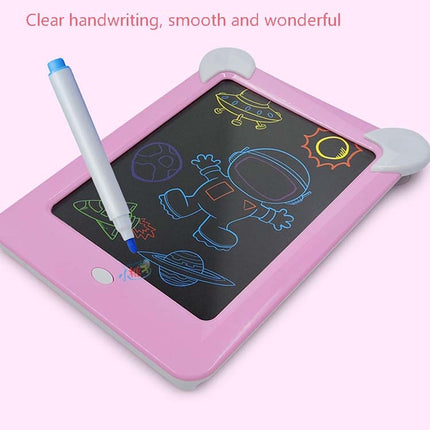 LED Luminous Drawing Board Electronic Fluorescent Writing Board Children Light Painting Message Board, Blue, Pink