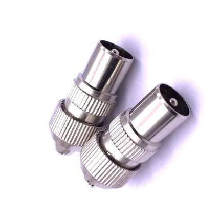 50 PCS Metal Antenna TV Plug Video Radio Frequency Cable Plug RF Male Head