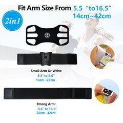 Abnehmbare drehbare Arm-Armband-Sport-Handyhülle, geeignet für 4,5-7-Zoll-Handys, 2 in 1