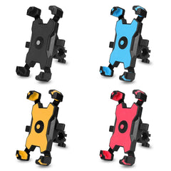 Electric Bicycle Mobile Phone Holder Can Be Rotated 360-degree Mobile Phone Holder Four-way Adjustment Bracket for Motorcycle, Handlebars, Rearview Mirrors