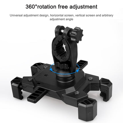 Electric Bicycle Mobile Phone Holder Can Be Rotated 360-degree Mobile Phone Holder Four-way Adjustment Bracket for Motorcycle, Handlebars, Rearview Mirrors