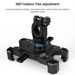 Electric Bicycle Mobile Phone Holder Can Be Rotated 360-degree Mobile Phone Holder Four-way Adjustment Bracket for Motorcycle, Handlebars, Rearview Mirrors