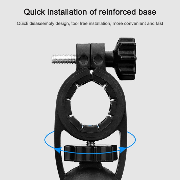 Electric Bicycle Mobile Phone Holder Can Be Rotated 360-degree Mobile Phone Holder Four-way Adjustment Bracket for Motorcycle, Handlebars, Rearview Mirrors