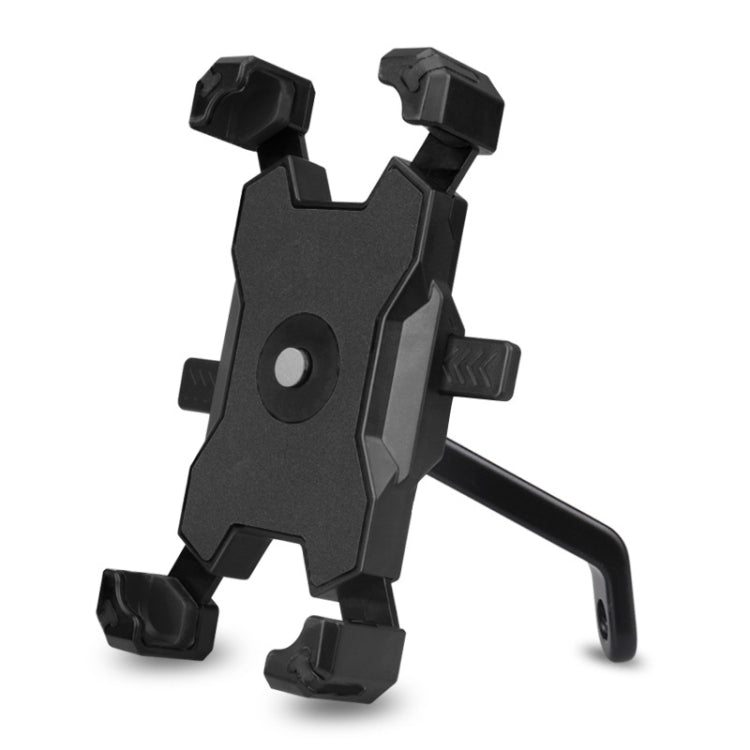 Electric Bicycle Mobile Phone Holder Can Be Rotated 360-degree Mobile Phone Holder Four-way Adjustment Bracket for Motorcycle, Handlebars, Rearview Mirrors