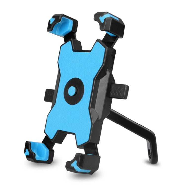 Electric Bicycle Mobile Phone Holder Can Be Rotated 360-degree Mobile Phone Holder Four-way Adjustment Bracket for Motorcycle, Handlebars, Rearview Mirrors