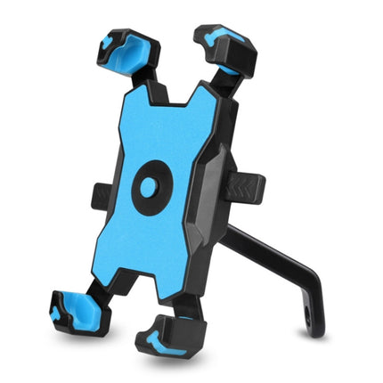 Electric Bicycle Mobile Phone Holder Can Be Rotated 360-degree Mobile Phone Holder Four-way Adjustment Bracket for Motorcycle, Handlebars, Rearview Mirrors