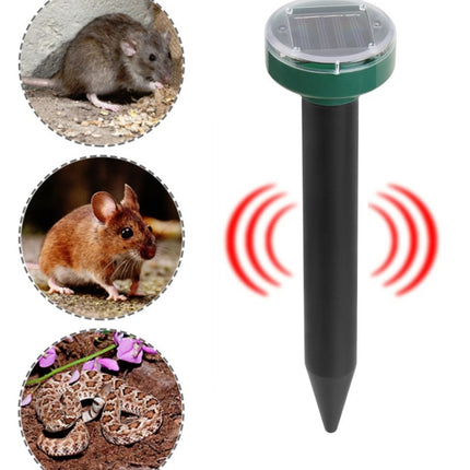 Solar Mouse Repeller Ultrasonic LED Manor Farm Rice Field Mouse Repeller Snake Repeller, Solar Mouse Repeller (Round ), Solar Mouse Repeller (Square)