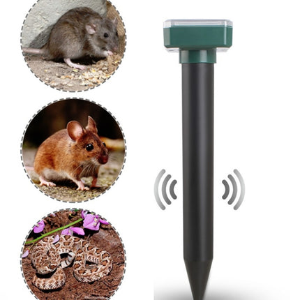 Solar Mouse Repeller Ultrasonic LED Manor Farm Rice Field Mouse Repeller Snake Repeller, Solar Mouse Repeller (Round ), Solar Mouse Repeller (Square)