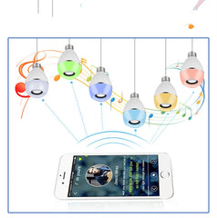 E27 LED Music Bulb Smart Colorful Remote Control Wake Up Light