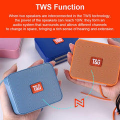 T&G TG166 Color Portable Wireless Bluetooth Small Speaker, Pink, Blue, Brown, Yellow, Black, Red, Silver Gray, Orange, Green, Light Blue