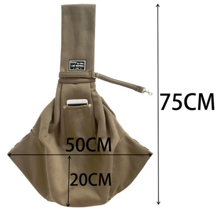Pet Outing Carrier Bag Cotton Messenger Shoulder Bag, Yellow, Brown, Blue, Khaki, Black, Gray, Dark blue