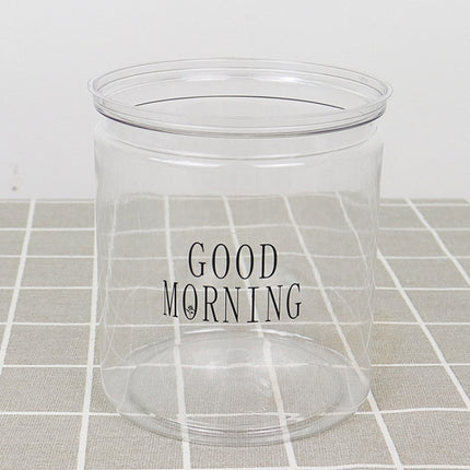 Automatic Water Absorption Hydroponic Pot Succulent Plant Flower Pot, Transparent Without Words, Transparent With Words