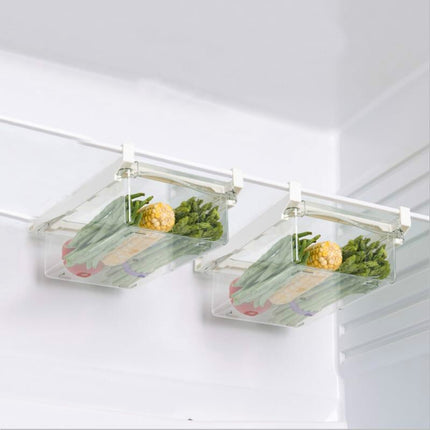 Refrigerator Storage Box Drawer Type Square Household Multifunctional Food Preservation Box, 1 Egg Box, 1 Fresh Box, 2 Egg Box, 2 Fresh Box, 1 Egg Box + 1 Fresh Box, 1 Box Without Hook