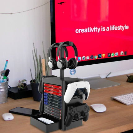 Game Disc Storage Rack Headphone Storage Rack For PS5 / Xsx, For PS5 / Xsx