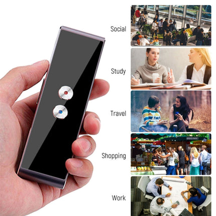 T8 Pocket Language Translator Voice 30 Languages Two Way Real Time Intercom Portable Translator For Personal Learning Travelling