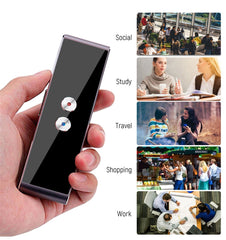 T8 Pocket Language Translator Voice 30 Languages Two Way Real Time Intercom Portable Translator For Personal Learning Travelling