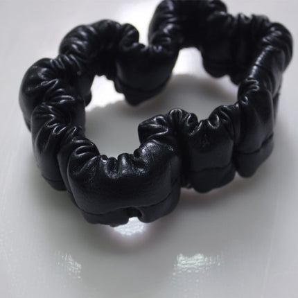 Crystal Car Interior Accessories Rear View Mirror Cover Leather Auto Rearview Mirror Cover Decoration