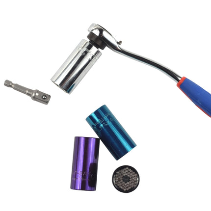 2 Pcs/Set Universal Torque Wrench Head Set Socket Sleeve 7-19mm Power Drill Ratchet Bushing Spanner Key Magic Multi Hand Tools