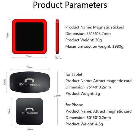 Wall-mounted iPad Magnetic Adsorption Universal Sticker Mobile Phone Wall Bracket