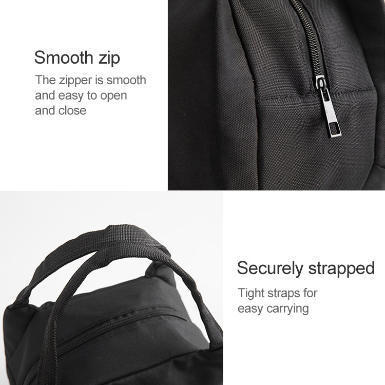 Portable Lunch Bag Thermal Insulated Lunch Box Tote Cooler Bag Bento Pouch Lunch Container School Food Storage Bags, Black, Bento Storage Bags