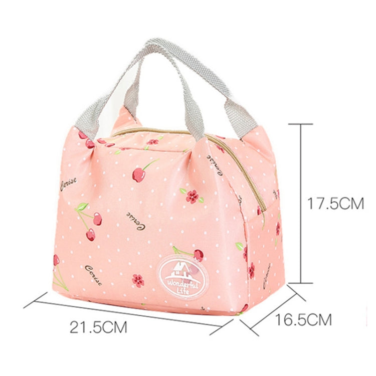 Striped Dot Portable Thermal Insulated Cold Keep Food Safe Warm Lunch Bag