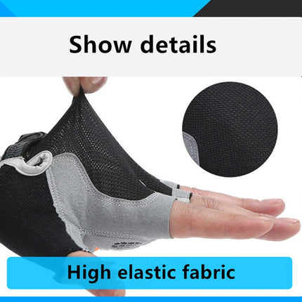 Summer Men Women Fitness Gloves Gym Weight Lifting Cycling Yoga Training Thin Breathable Antiskid Half Finger Gloves, S, XL, M, L