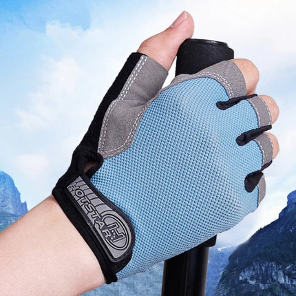 Summer Men Women Fitness Gloves Gym Weight Lifting Cycling Yoga Training Thin Breathable Antiskid Half Finger Gloves, S, XL, M, L