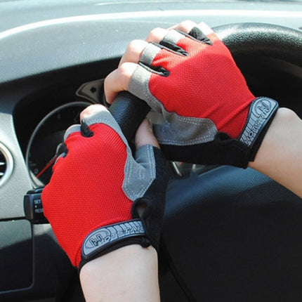 Summer Men Women Fitness Gloves Gym Weight Lifting Cycling Yoga Training Thin Breathable Antiskid Half Finger Gloves, S, XL, M, L